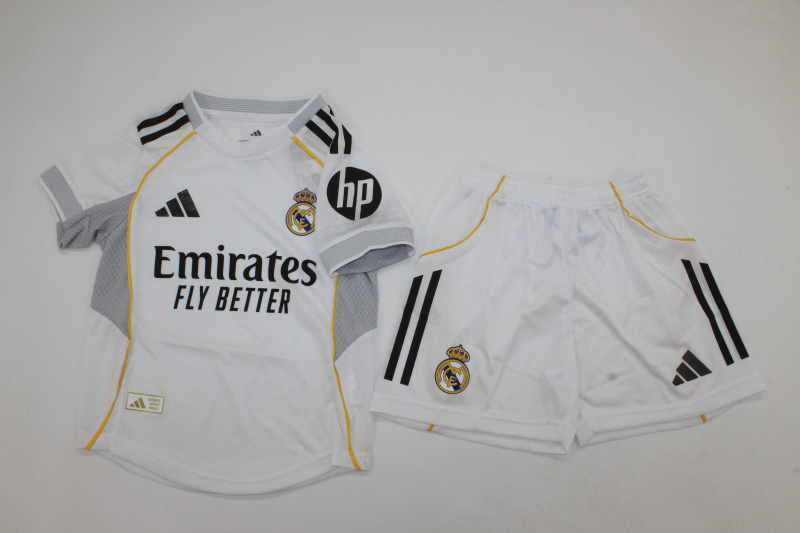 Real Madrid 2025-26 Home Player Version Kids Kit