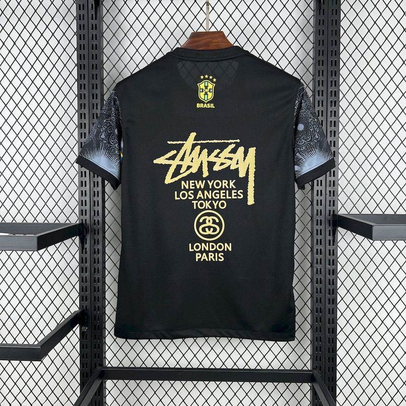 Brazil 2024-25 Stussy Collaboration Football Jersey