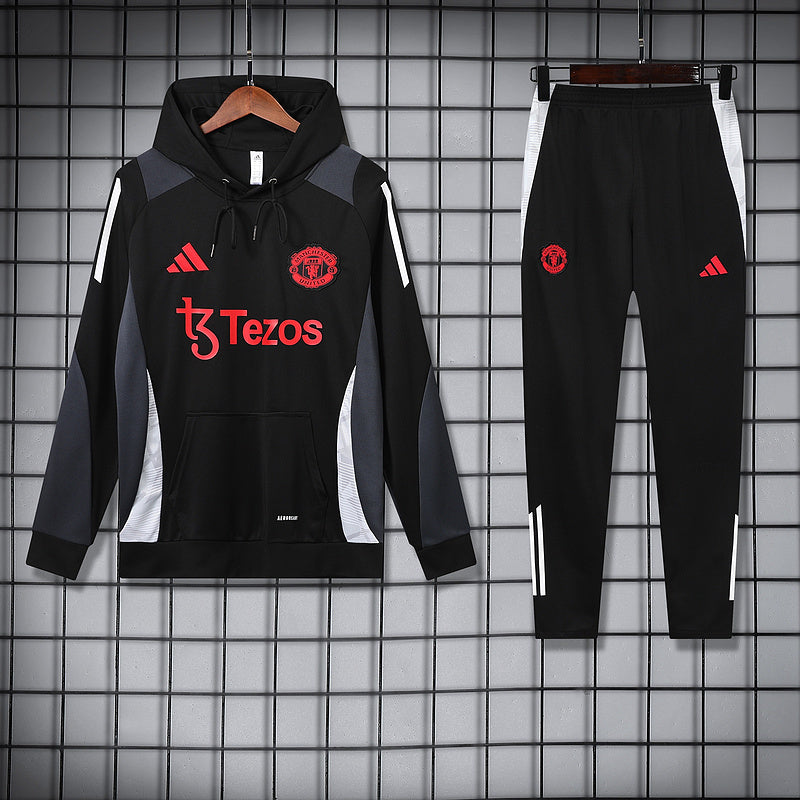 Manchester United 2024-25 Black Hoodie Suit
