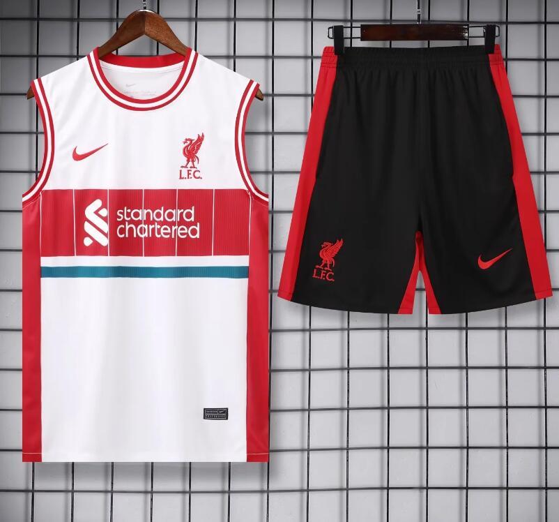 Liverpool 2024-25 Home Training Vest Suit Black White
