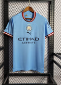 Manchester City 2022-23 Home Football Jersey Champions Patch