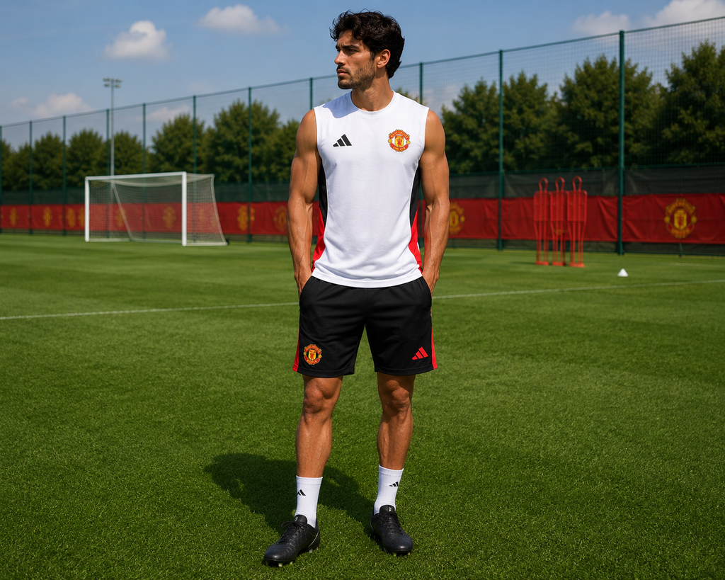 Manchester United 2025-26 White Vest Suit