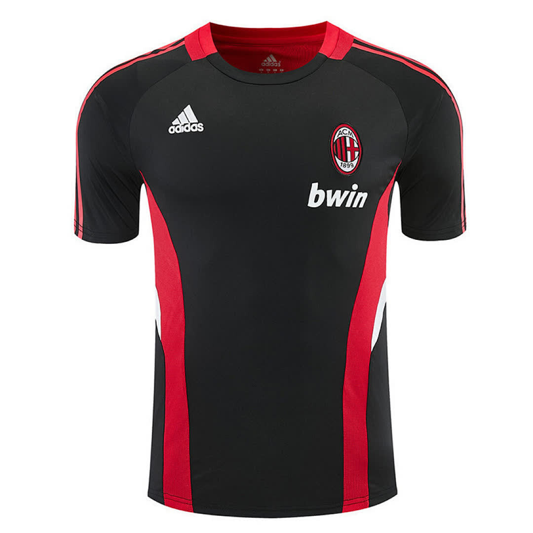 AC Milan 2008-09 Black Short Sleeve Training Jersey