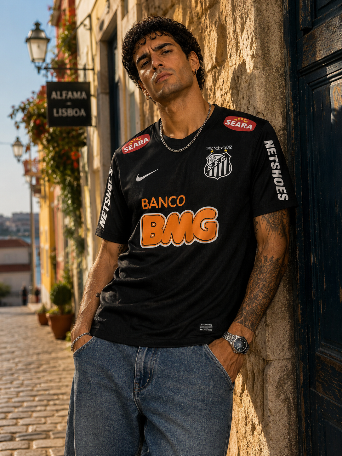 Santos 2011-12 Black Retro Jersey