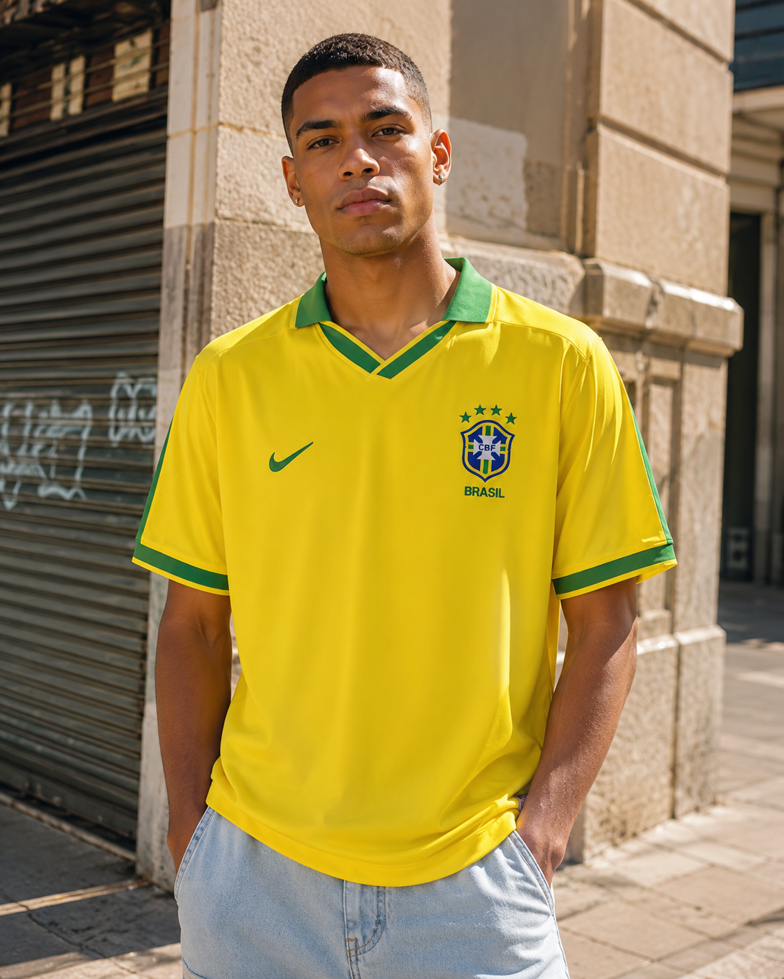 Brazil 1997 Home Retro Jersey